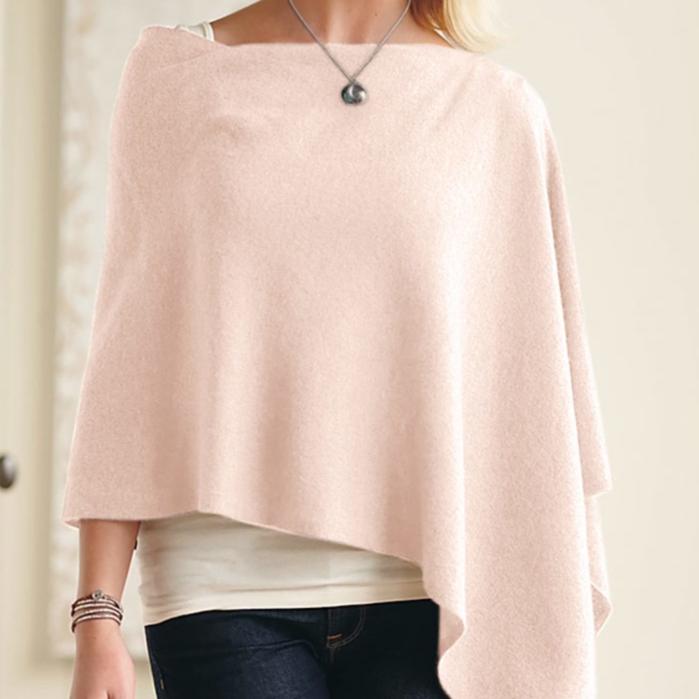 Cashmere poncho